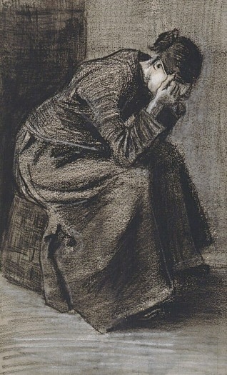 Vincent_van_Gogh_-_Mourning_WomanSeated_on_a_Basket_(F1060)